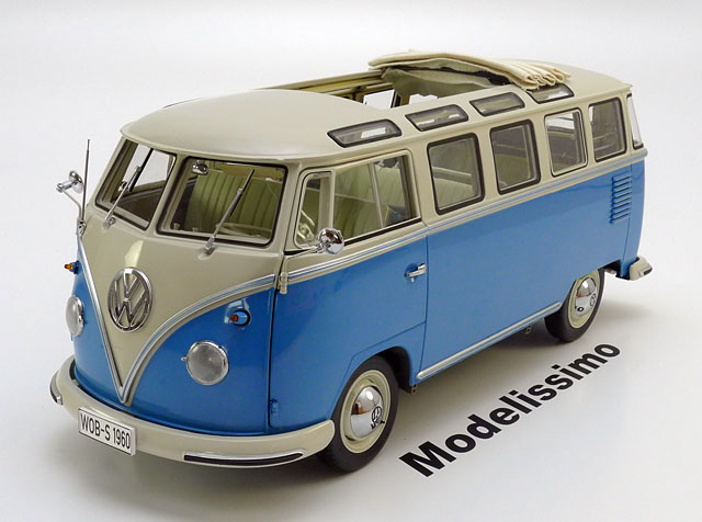 フォルクスワーゲン T1 サンバ バス 1960 ホワイト/ブルー 限定版888個 